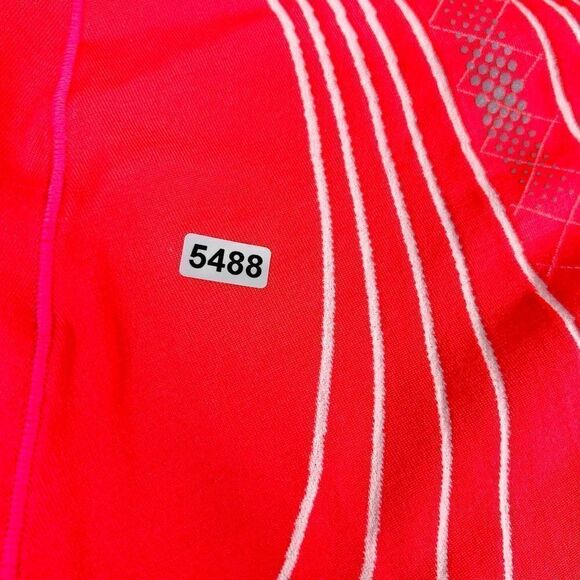 Athleta Finish Fast Line Tee Women's Small Red Stretch Short Sleeve Workout Shir - Picture 9 of 9